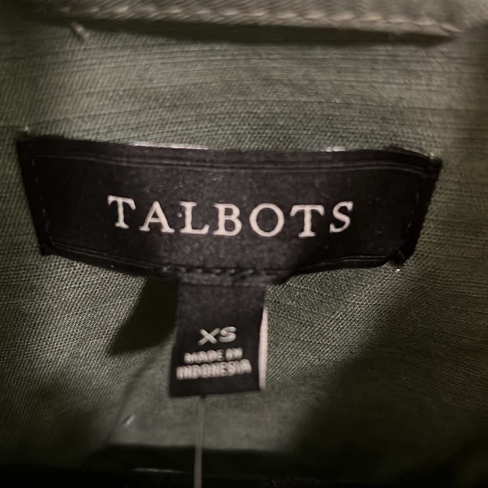 Talbots Women's Olive Green Utility Jacket - Picture 3 of 7